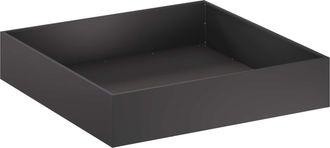 vidaXL Macetero De Jard&iacute;n Negro 80 X 80 X 20 Cm Acero Laminado En Fr&iacute;o Vidaxl