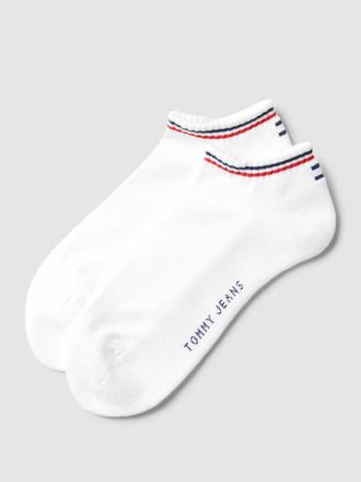 Tommy Hilfiger Sneakersocken mit Kontraststreifen im 2er-Pack in Weiss, Größe 39/42
