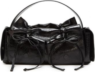 Acne Studios Multi-Pocket Knots Tas - Dames - Handtassen - Zwart - ONE Size - Leer - Tassen