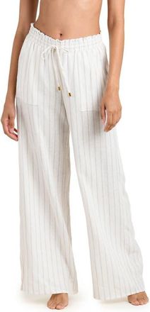 La Blanca Delphine Coast Wide Leg Cover-Up Pants in Cream at Nordstrom, Size X-Small