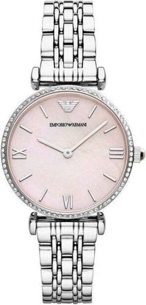 Emporio Armani Gianni T-Bar Armbandhorloge - Dames - Horloges - Grijs - ONE Size - Accessoires