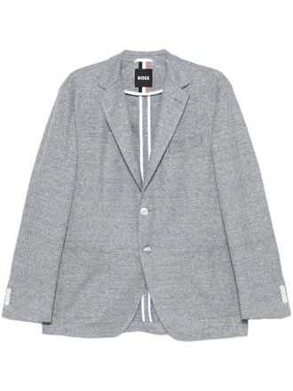 BOSS Blazer met patroon - Blauw