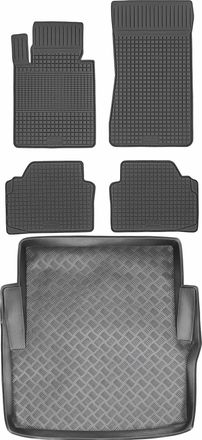 OEM Juego De Alfombrillas De Goma Para Coche Y Alfombrilla Para Maletero Para Bmw Serie 3 F30 Sed&aacute;n (2012-2018)