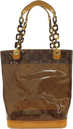 Louis Vuitton Brown Vinyl Tote Bag (Pre-Owned)