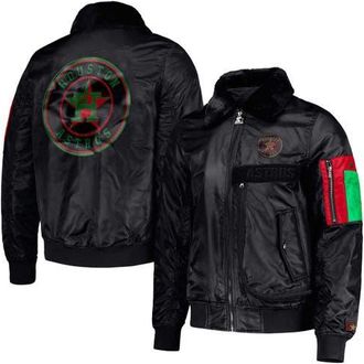 Starter Mens Starter x Ty Mopkins Black Houston Astros Black History Month Satin Full-Zip Jacket at Nordstrom, Size Medium
