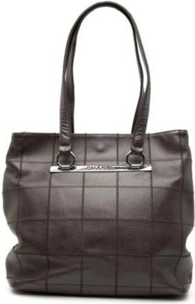 Chanel Pre-owned Tote Bags, female, Brown, Size: ONE SIZE Pre-owned Tote Bag