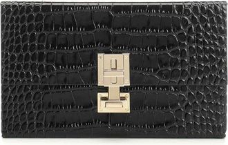 Tom Ford Clutch In Shiny Crocodile-Effect Leather