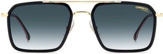 Carrera 55mm Navigator Sunglasses in Black Red/Dark Blue at Nordstrom