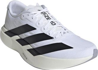 adidas Adizero Evo SL Running Shoe in White/core Black/dash Grey at Nordstrom, Size 10.5