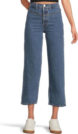 Levi's Ribcage Western Yoke Womens Jeans Valley View Stone : 31 27, Cotton/Denim/Elastane