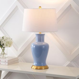 Jonathan Y Designs Julian 29 Traditional Classic Ceramic Urn LED Table Lamp in Blue at Nordstrom