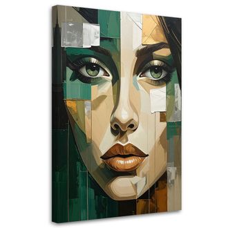 Feeby Impresi&oacute;n De Imagen, Retrato De Mujer En Verde, 80x120