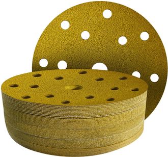 OEM 40 Discos Abrasivos De 150 Mm, Grano 40 - Disco De Lijado De 150 Mm Con 15 Agujeros Para Lijadoras Orbitales Aleatorias De 150 Mm