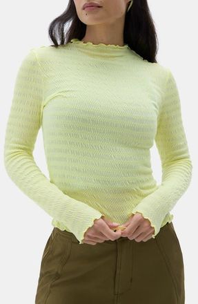 Halfdays Ynes Texture Top in Limoncello/pear Sorbet at Nordstrom, Size X-Large