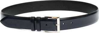 Orciani Calf Classic Leather Belt 3.5 cm - male - Orciani - Belts - Blue - 105 CM - Accessories