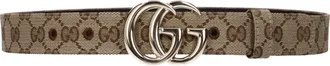 Gucci Cintura Gucci Marmont Donna Tessuto Beige