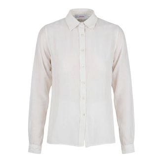 Jucca Shirts, female, White, Size: XS Camicia semi-trasparente in mussola