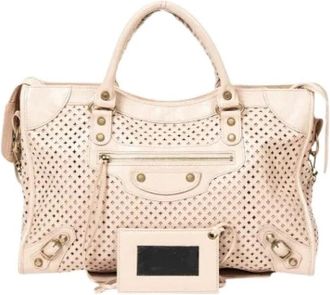 Balenciaga Pre-owned Handbags, female, Beige, Size: ONE SIZE Pre-owned City Handbag
