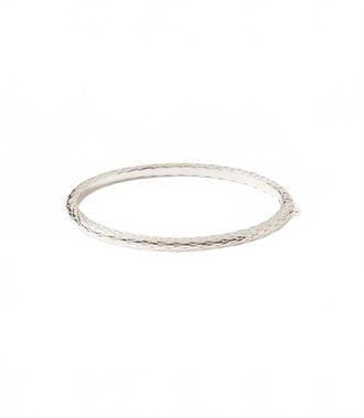 Native Gem Womens Bangle Bracelet In Silver