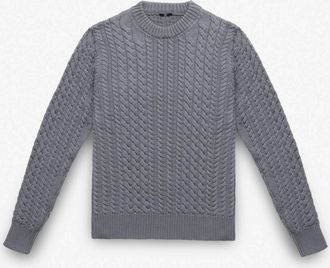 Larusmiani Cable Knit Sweater Col Du Pillon Sweater