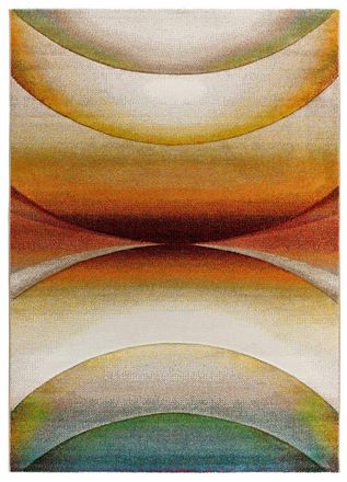 Atticgo Alfombra abstracta beige/caldera/verde 160x230 cm