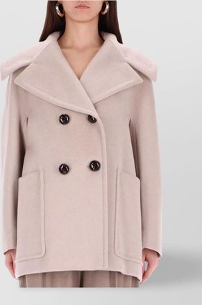 Max Mara oversized double-breasted coat large lapels