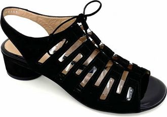 BeautiFeel Womens Payton Sandal In Black Suede