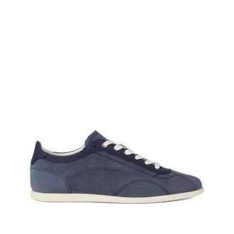 Brunello Cucinelli Brunello Cucinelli, Sneakers, male, Blue, Size: 11 US Nubuck and Calfskin Suede Sneakers