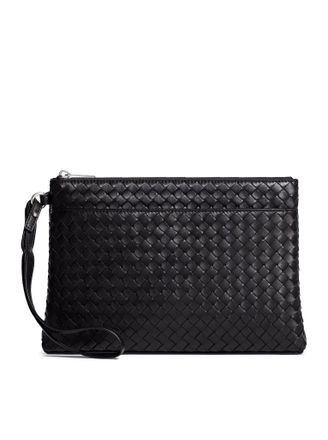 Bottega Veneta WOVEN CALFSKIN POUCH - Bottega Veneta - Man
