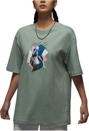 Nike Jordan (WMNS) Air Jordan Graphic Oversized T-Shirt Asia Sizing Green FN5709-304
