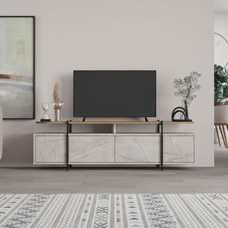 Decortie Hanley Modern TV Unit with Storage 160cm | Size: 2 Pack