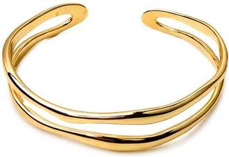 Panacea Double Row Cuff Bracelet in Gold at Nordstrom