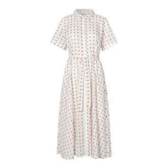 Lollys Laundry Kleedjes, Dames, Wit, XL, Maxi Jurken