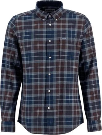 Barbour Herenkleding Overhemden Midnight Aw 25 - Heren - Casual Overhemden - Veelkleurig - S - Katoen - Overhemden
