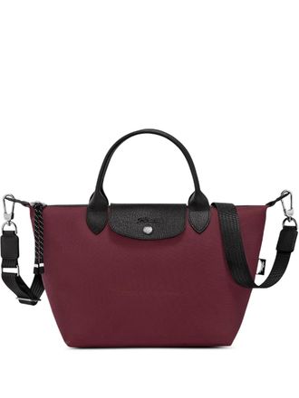 Longchamp small Le Pliage Energy tote bag - women - Recycled Polyamide/Calf Leather - One Size - Red