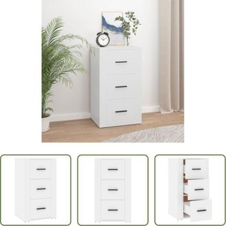 vidaXL Credenza bianca - Credenza Bianca 40x33x70 cm in Legno Multistrato