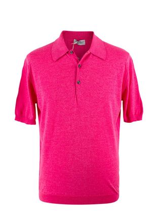 John Smedley Platinum Pink Easy Fit Shirt Size S