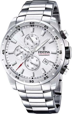 Festina F20463-1 Mens Timeless Chronograph Watch - Silver - One Size