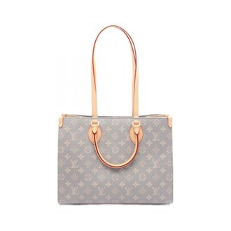 Louis Vuitton Gray Coated Canvas Pvc Monogram Leather Tote Bag (Pre-Owned)