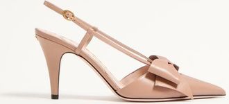 Valentino Garavani Bowow Slingback Pumps In Kidskin 85Mm Wo