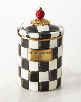 MacKenzie-Childs Courtly Check Medium Canister