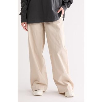 Vince Washed Cotton Wide Leg Pants in Cobblestone at Nordstrom Rack, Size 14