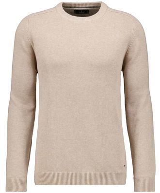 Ragman Rundhalspullover RAGMAN, Herren, Gr. 60, beige, 100% Baumwolle, Rundhals, Pullover Rundhalspullover