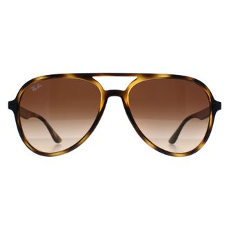 Ray-Ban Aviator Polished Havana Brown Gradient RB4376