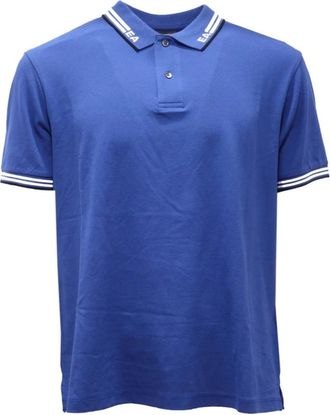 Armani Koninklijk Katoenen Shirt in Blauw Model - Heren - Polos - Blauw - S - Katoen - Tops