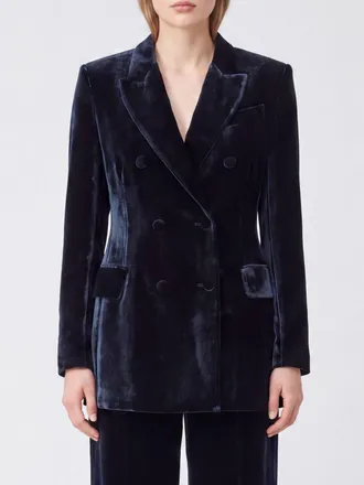 P.A.R.O.S.H. P. A.R. O.S. H. Blazer doppiopetto in velluto di seta e viscosa