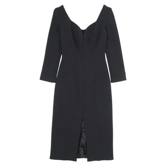 Elisabetta Franchi Midi Dresses, female, Black, Size: S Midi Dresses