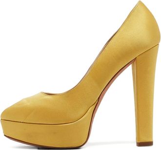 Alexander McQueen Pumps con plateau 100mm - Giallo