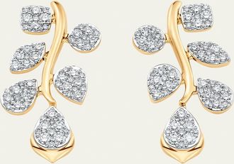 Sara Weinstock 18K Two-Tone Gold Lierre Diamond Reverie Cluster Drop Earrings