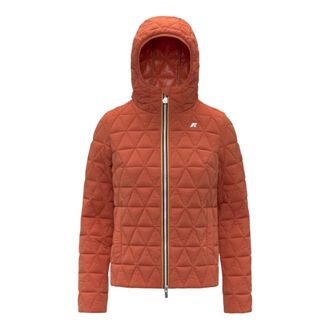 K-Way K-Way, Winter Jackets, female, Orange, Size: S Lil Diamond Quilted Warm Jacket